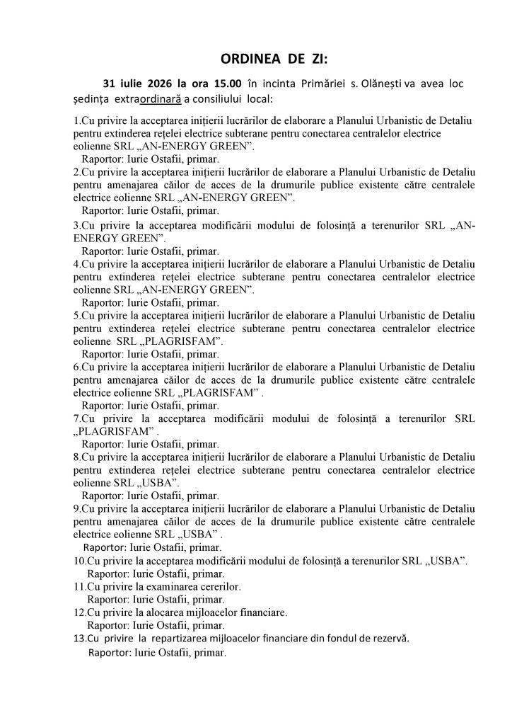 ORDINEA DE ZI